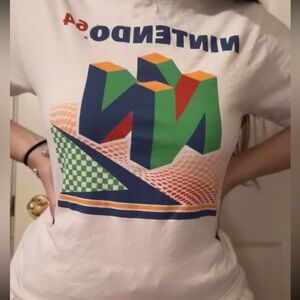Nintendo 64 White Cotton T-Shirt
